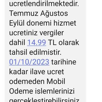 Vodafone Yanımda'da Faturalı Hattımdan 2564 TL'lik Alışveriş Yapılmış