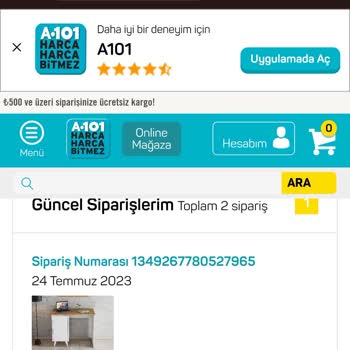 A101 30 Gündür Teslim Edilmeyen Sipariş