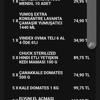 Kavacık Grosper Market Ürünleri Eksik Gönderip Teslim Edildi Diyor