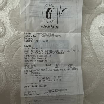 Decathlon Da Garantili Satılan Eğilen Matara