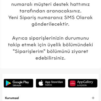 Tofisa Siparişimle Alakalı Mesaj Almadım