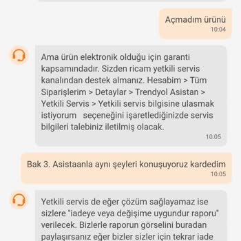 Trendyol 2 Parça Gelen Ürüne 1 Parça İade Kodu Verilmesi
