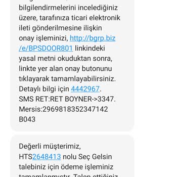 Boyner Şubesinden Seç Gelsin Talebiyle İlgili Dönüş Alamıyorum