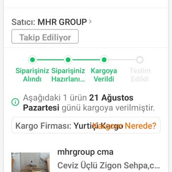 Trendyol'dan Sipariş Verme Pişmanlığı