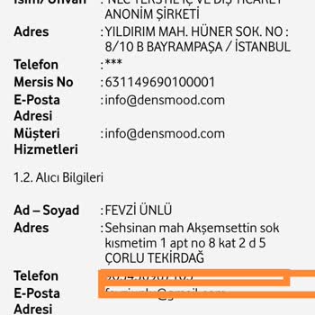 Vodafone Her Şey Yanımda Vodafone Mağazasından Aldığım Ürün 28 Gündür Gönderilmedi