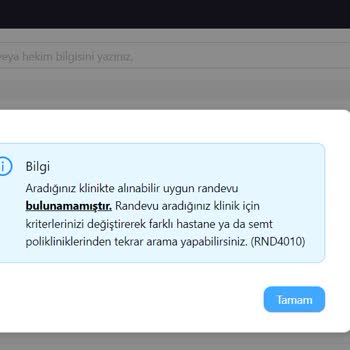 Sakarya Eğitim ve Araştırma Hastanesi Ne MHRS Den Ne De Hastanede Den Randevu Verilmiyor.
