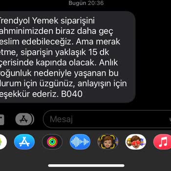 Trendyol Yemek Siparişi İptal Etmeme Hk