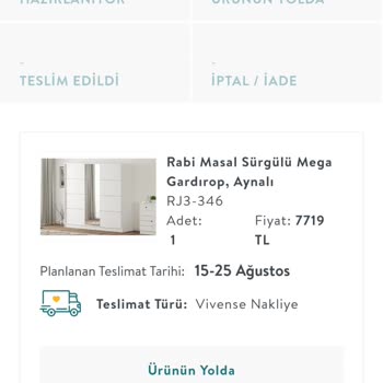 Vivense Gecikme Ve Ulaşılamayan Müşteri Hizmetleri