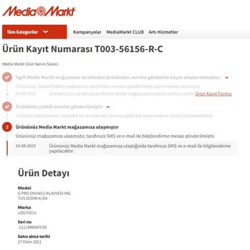 Logitech Müşteri Mağduriyeti, Yanlış Bilgilendirme, Ürün Temin Edememe