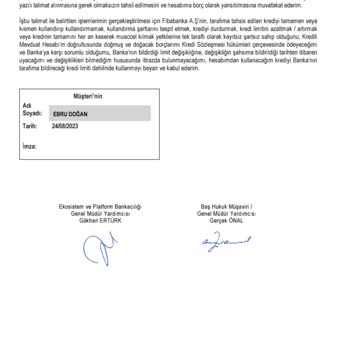 Fibabanka Bilgim Dışında Para Aktarımı