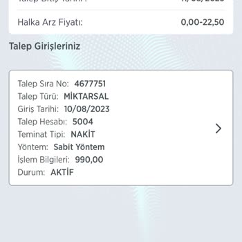 Ziraat Yatırım Halka Arz İşleminde Param Ve Katıldığım Arzlar Hakkında