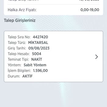 Ziraat Yatırım Halka Arz İşleminde Param Ve Katıldığım Arzlar Hakkında
