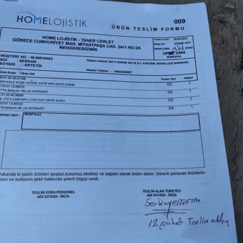 Minar Mobilya Mimar Pişmanlığı Kusurlu Sevkiyat