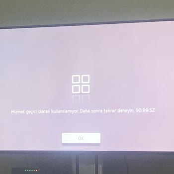 LG TV Hizmet Geçici Olarak Kullanılamıyor