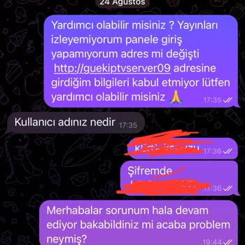 Guek IP Tv Ücretini Ödediğim Hizmeti Alamadım.