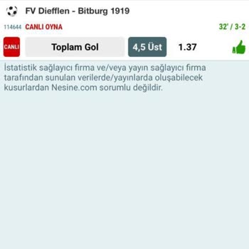 Nesine Canlı Bahiste Yanlış Skorla Bahis Aldırmak