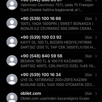 Obilet'ten Bilet Aldıktan Sonra Gelen Reklam SMS'leri