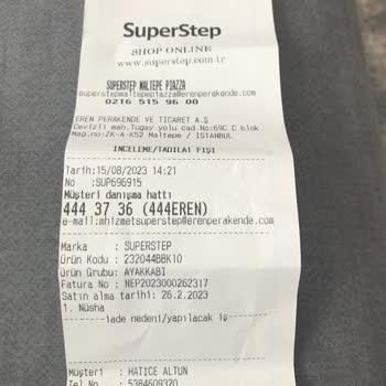 Skechers Ayakkabı Değişim Mağduriyeti