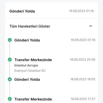 Trendyol/espina/Trendyol Expres Ulaşmayan Kargo