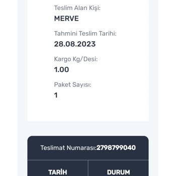 Aras Kargo Kargonun Teslim Edilmiş Gösterilmesi