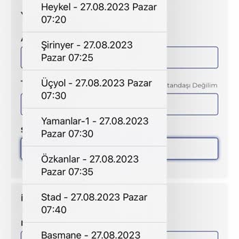 Özkaymak Turizm Servis Saatinin Doğru Olmadığı Ve Personelin Terbiyesizlik Yapması