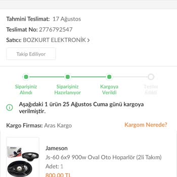 Trendyol Gelmeyen Ürünün İade İptali