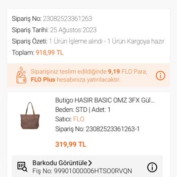 FLO Ayakkabı FLO Mükerrer İşlem Yapılmayan İade