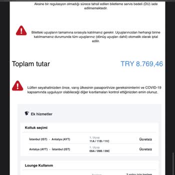 THY Onay Alınmadan Yapılan Lounge Kullanım Hakkı İptali