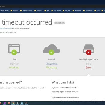 Hosting Dünyam Çökmüş Hizmet Veremiyor