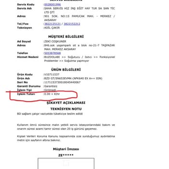 Vestel Buzdolabı Gövde Arızası