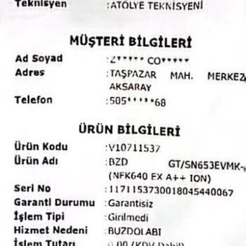 Vestel Buzdolabı Gövde Arızası