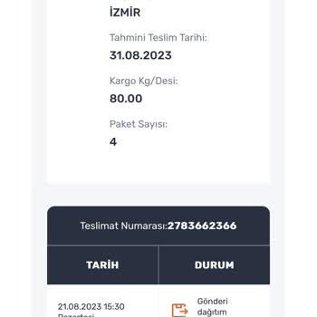 Horoz Lojistik Teslim Edilemeyen Kargo