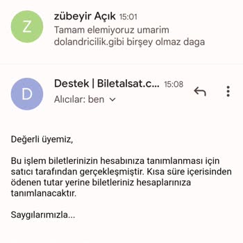 Biletalsat.com Biletim Yatmadı Sorun Yaşıyorum