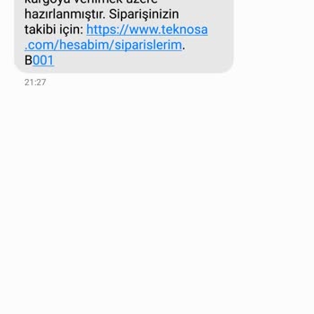 Teknosa'dan Alınan Ürün