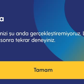 Turkcell İşleminizi Şu Anda Gerçekleştiremiyoruz Hatası