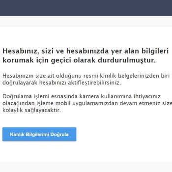Sahibinden.com Kimlik Doğrulama Hatası