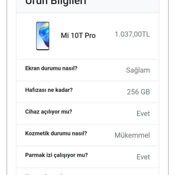 EasyCep Mi 10t Pro Satışı