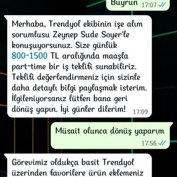 WhatsApp Aracılığı İle İnsanlara İş Vaadinde Bulunmaları