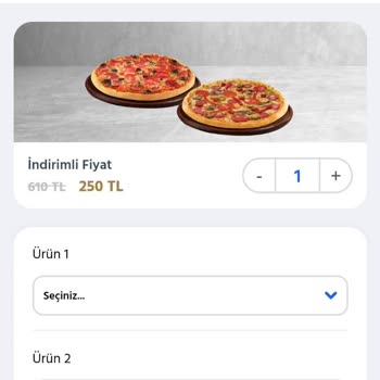 Domino's Pizza Ortay Karışık Fiyat Serpiştirmesi