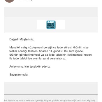 A101 Den Aldığım Adidas Ayakkabı Mağduriyeti