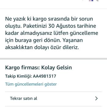 Amazon Ertesi Gün Teslim Yazan Kargomu 3 Gün Sonra Teslim Ediyor