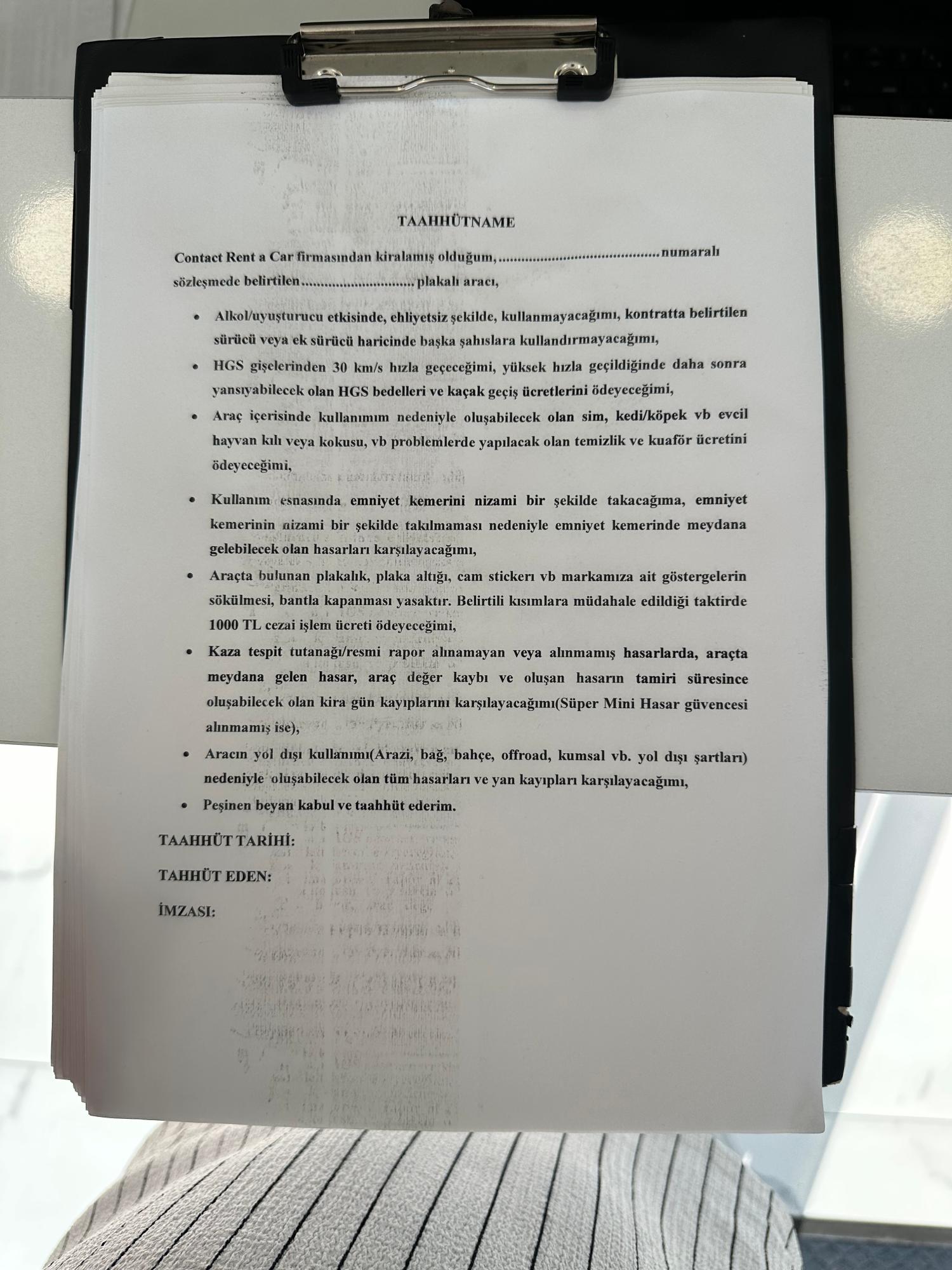 Contact Rent A Car Zorla Kasko Ve Fazla HGS Ücreti Şikayetvar