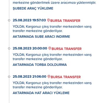 Aras Kargo İle Gelecek Ürünümün Durumu Güncellenmemesi