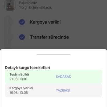 Aras Kargo Yazıbaşı Şubesi Ve Ege Transfer