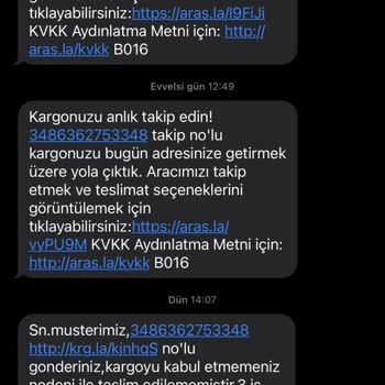 Aras Kargo Teslimat Problemi Var