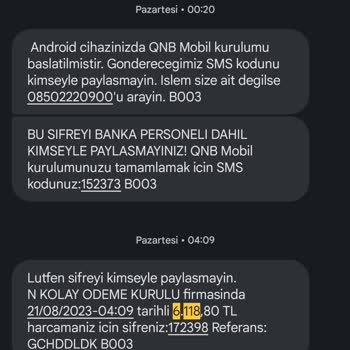 QNB Finansbank Ücret İadesi Yapmıyor.