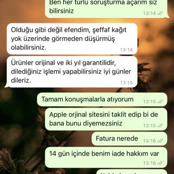 Apple Türkiye Store Apple Türkiye Sipariş İade Problemi