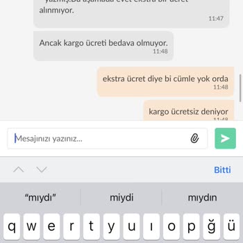 Dolap Uygulaması Talebimle İlgilenmedi