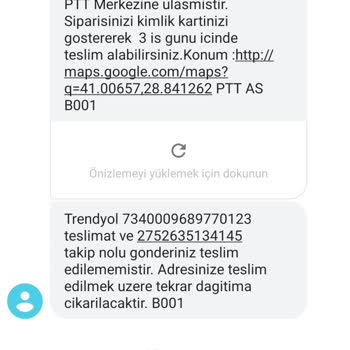 PTT Kargo Teslim Edilemeyen Kargo