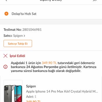 Trendyol Siparişi İptal Ederek Zam Yapıyor